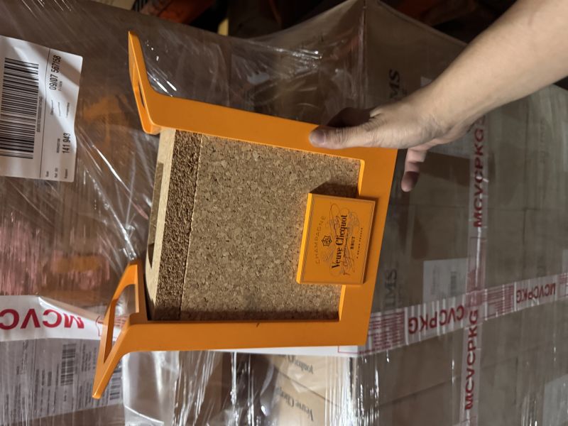 SEAU EN LIEGE ET ORANGE